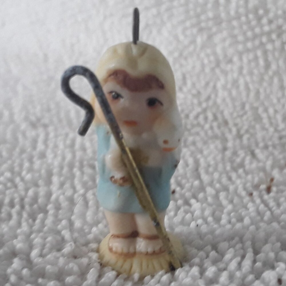 Hallmark Miniature Ornament- Caring Sheperd, 1991, no box